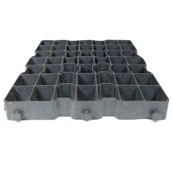 Dalle stabilisatrice alvéolaire de sol.