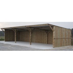 Abri Classic Max 75m2 : 15x4m + Auvent 1m