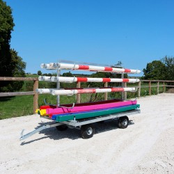 Remorque porte barre double livraison incluse