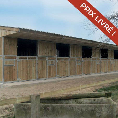 Lot de 8 boxes Liberté Haras, livraison comprise